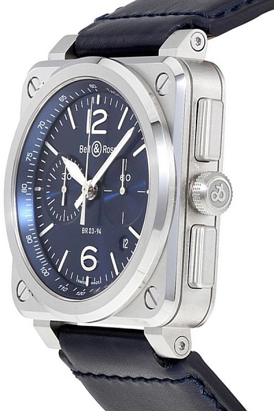 Bell &amp; Ross Blue Steel BR0394-BLU-ST/SCA