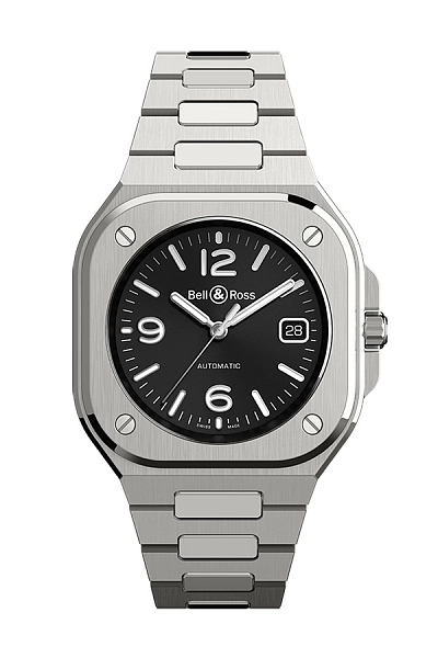 Bell &amp; Ross BR 05 Thép Đen BR05A-BL-ST/SST