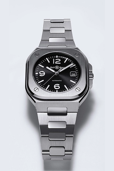 Bell &amp; Ross BR 05 Thép Đen BR05A-BL-ST/SST