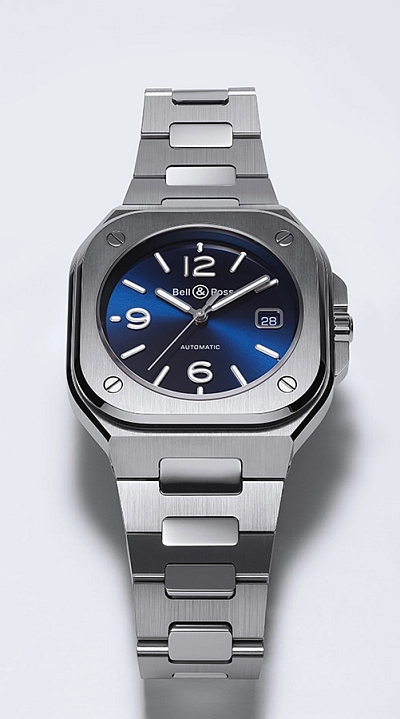 Bell &amp; Ross BR 05 Thép Xanh BR05A-BLU-ST/SST