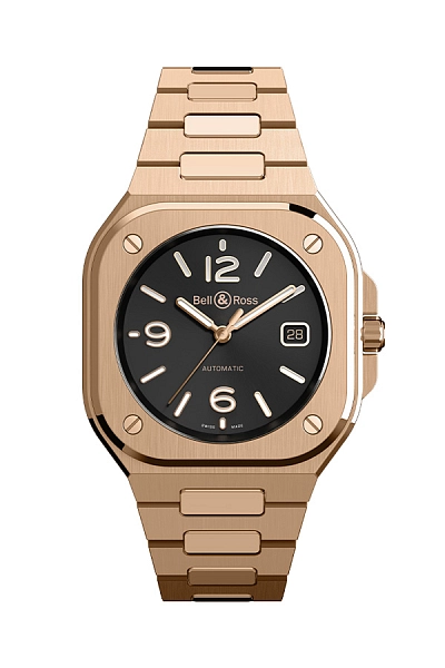Bell &amp; Ross BR 05 Vàng BR05A-BL-PG/SPG