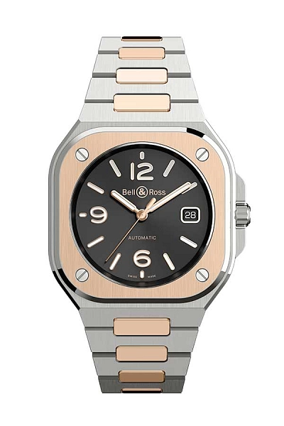 Bell &amp; Ross BR 05 Thép Đen &amp; Vàng BR05A-BL-STPG/SSG