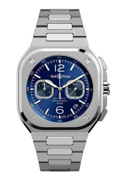 Bell &amp; Ross BR 05 Chono Blue Steel BR05C-BU-ST/SST