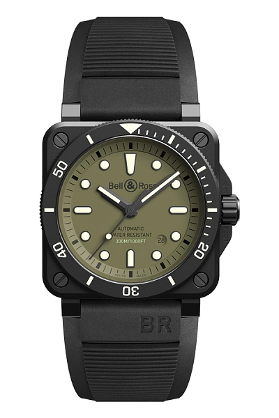 Bell &amp; Roll BR 03-92 Diver Quân sự BR0392-D-KA-CE/SRB