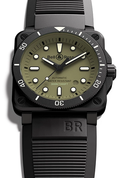 Bell &amp; Roll BR 03-92 Diver Quân sự BR0392-D-KA-CE/SRB
