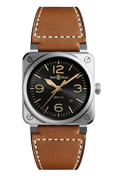 Bell &amp; Ross BR 03-92 Golden Heritage BR0392-GH-ST/SCA