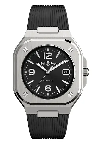 Bell &amp; Ross BR 05 Thép Đen BR05A-BL-ST/SRB