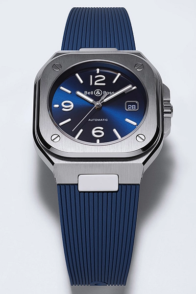 Bell &amp; Ross BR05 Thép Xanh BR05A-BLU-ST/SRB