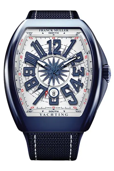 Franck Muller Vanguard Yachting Ceramic V 45 SC DT YACHT CR BL (BL)