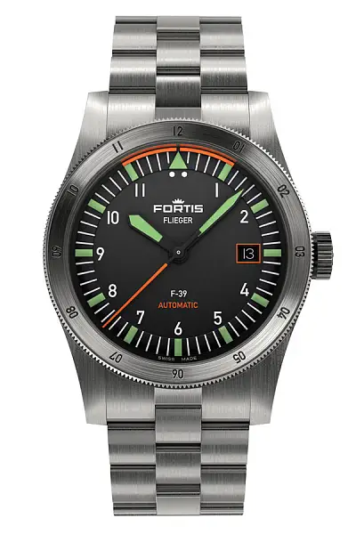 Đồng hồ Forits Flieger F-39 tự động trên dây đeo khối F4220005