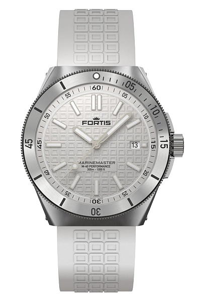 Fortis Marinemaster M-40 Màu Trắng Tuyết trên Dây Đeo Horizon F8120009