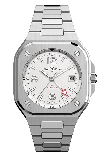 Bell &amp; Ross BR 05 GMT Trắng BR05G-SI-ST/SST