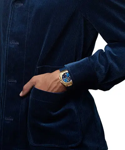 Bell &amp; Ross BR 05 Xanh Vàng BR05A-BLU-PG/SPG