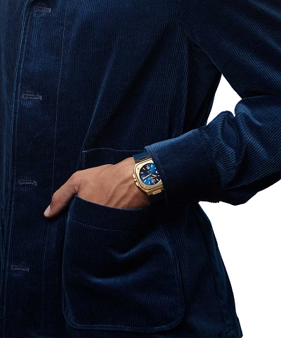 Bell &amp; Ross BR 05 Xanh Vàng BR05A-BLU-PG/SPG