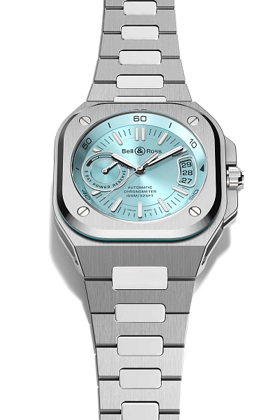 Bell &amp; Ross BR-X5 Xanh Băng Thép BRX5R-IB-ST/SST