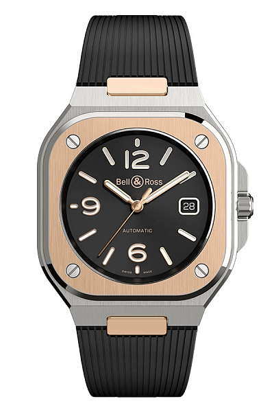Bell &amp; Ross BR 05 Thép Đen &amp; Vàng BR05A-BL-STPG/SRB