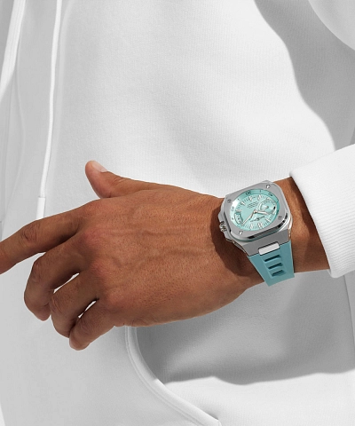 Bell &amp; Ross BR-X5 Xanh Băng Thép BRX5R-IB-ST/SRB