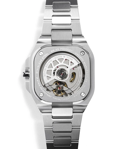 Bell &amp; Ross BR-X5 Xanh Băng Thép BRX5R-IB-ST/SRB
