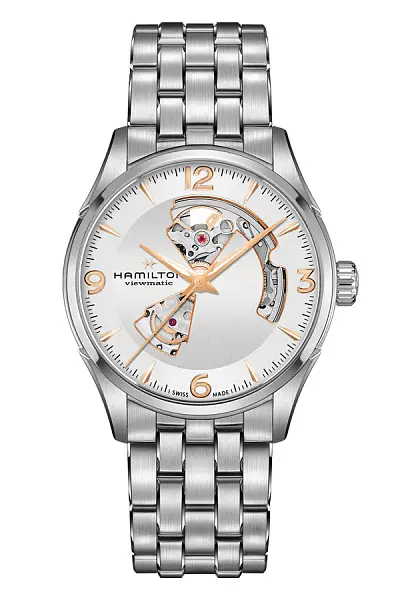 Hamilton Jazzmaster Mặt Trái Tim Mở Tự Động H32705151