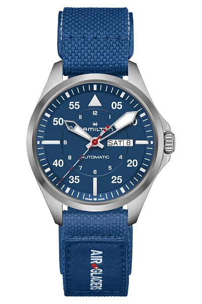 Hamilton Khaki Aviation Pilot Ngày và Ngày Tuần Tự Động - Phiên Bản Air - Glaciers H64655941