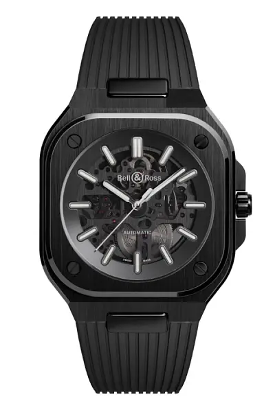 Bell &amp; Ross BR 05 Skeleton Đen Gốm BR05A-BL-SK-CE/SRB
