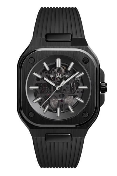 Bell &amp; Ross BR 05 Skeleton Đen Gốm BR05A-BL-SK-CE/SRB