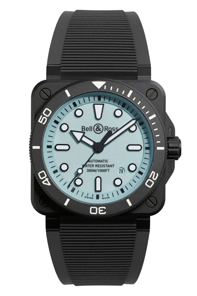 Bell &amp; Ross BR 03 Diver Full Lum Ceramic BR03A-D-LM-CE/SRB