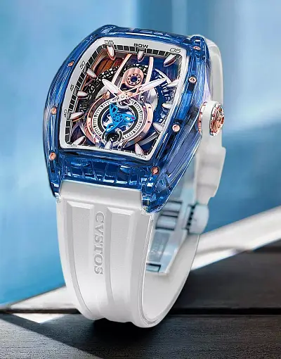 CVSTOS Sealiner PS Mặt số xanh sapphire đen C00103.4182001