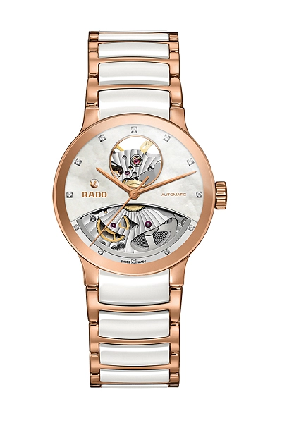 Rado Centix Nữ Đồng Hồ Tự Động Mặt Số Trống Kim Cương R30248902