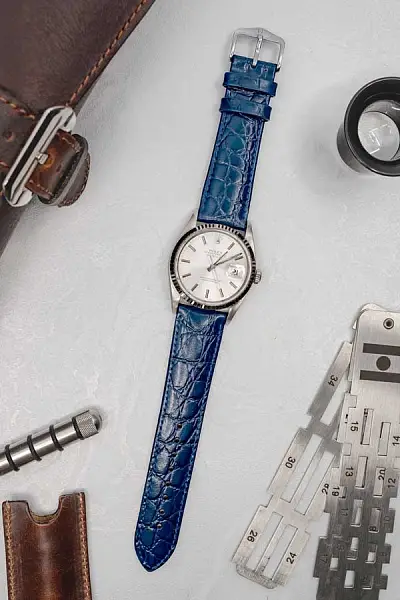 Dây đeo Hirsch Crocograin M 12302880-2-18