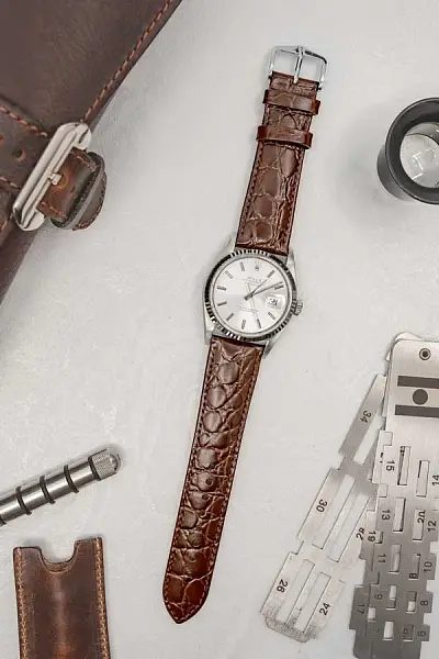 Dây đeo Hirsch Crocograin L 12322810-2-18