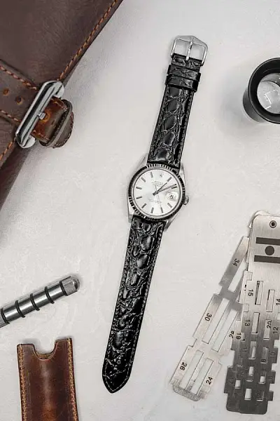 Dây đeo Hirsch Crocograin L 12322850-2-18