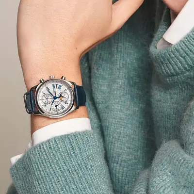 Longines Master Collection Chrono Mặt Trăng L2.673.4.71.2
