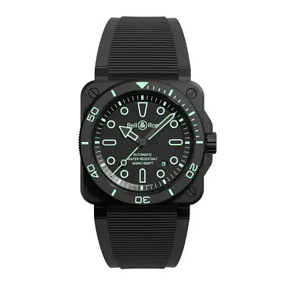 Bell &amp; Ross BR-03 Diver Lum Outline BR03A-D-OL-CE/SRB