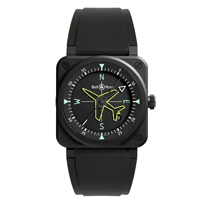 Bell &amp; Ross BR 03 Gyrocompass BR03A-CPS-CE/SRB