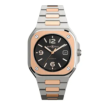 Bell &amp; Ross BR 05 Thép Đen &amp; Vàng BR05A-BL-STPG/SSG