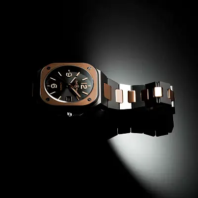 Bell &amp; Ross BR 05 Thép Đen &amp; Vàng BR05A-BL-STPG/SSG