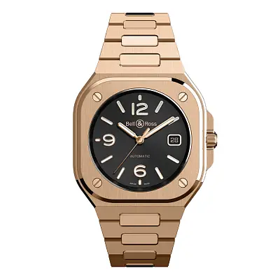 Bell &amp; Ross BR 05 Vàng BR05A-BL-PG/SPG