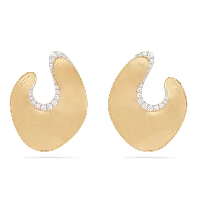 Hoa tai vàng Marco Bicego Lunaria Diamonds OB1912_B YW Q6