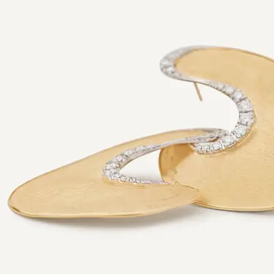 Hoa tai vàng Marco Bicego Lunaria Diamonds OB1912_B YW Q6