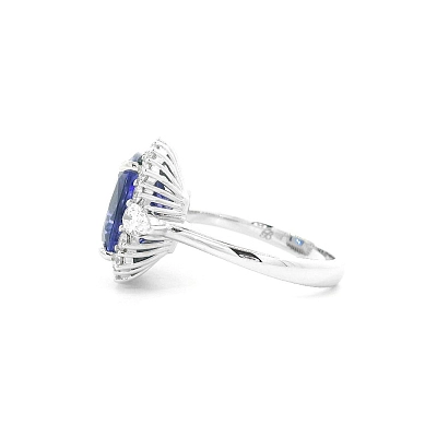 Blue Treasure - Nhẫn với Tanzanite và Kim cương sang trọng