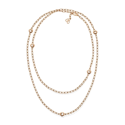 Vòng cổ Chopard Happy Diamonds bằng vàng 81A117-5001