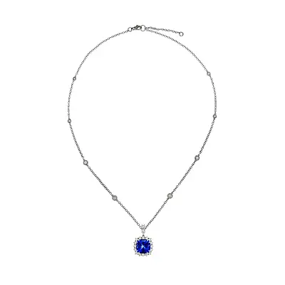 Vòng cổ cao cấp với đá Tanzanite trong bản giao hưởng kim cương