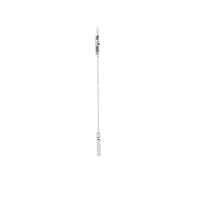Vòng cổ hình thánh giá với đá zircon trắng vàng