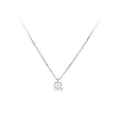 Vòng cổ vàng trắng zircon cho nữ