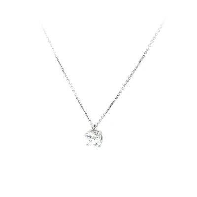 Vòng cổ vàng trắng zircon cho nữ