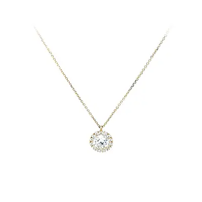 Vòng cổ vàng đính đá zircon