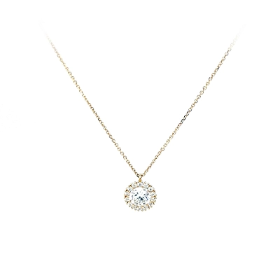 Vòng cổ vàng đính đá zircon