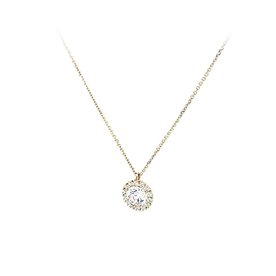 Vòng cổ vàng đính đá zircon
