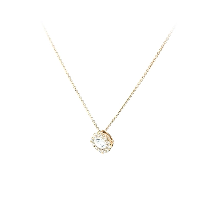 Vòng cổ vàng đính đá zircon